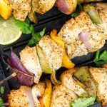 Cilantro Lime Chicken Kabobs - Slender Kitchen