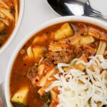 Healthy Slow Cooker Lasagna Soup