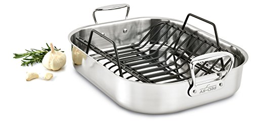 heavy-duty stainless-steel roasting pan