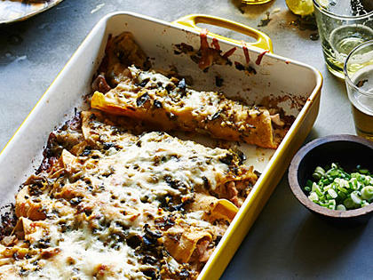 Green Chile Chicken Enchiladas