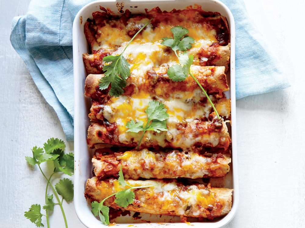 Chicken and Black Bean Enchiladas