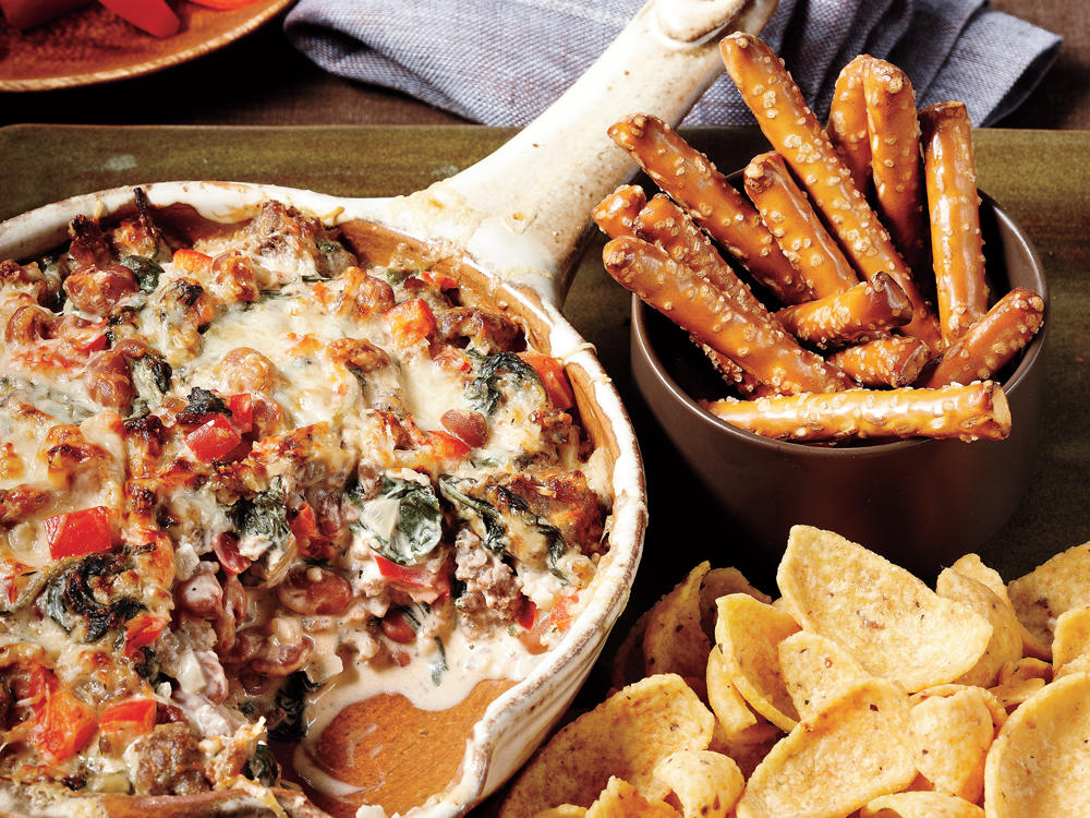 Sausage, Bean, and Spinach Dip