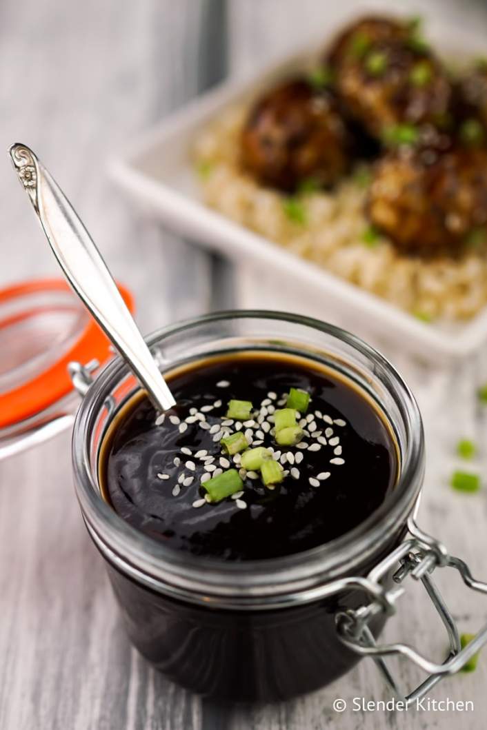 Healthy Homemade Teriyaki Sauce and Zucchini Meatballs