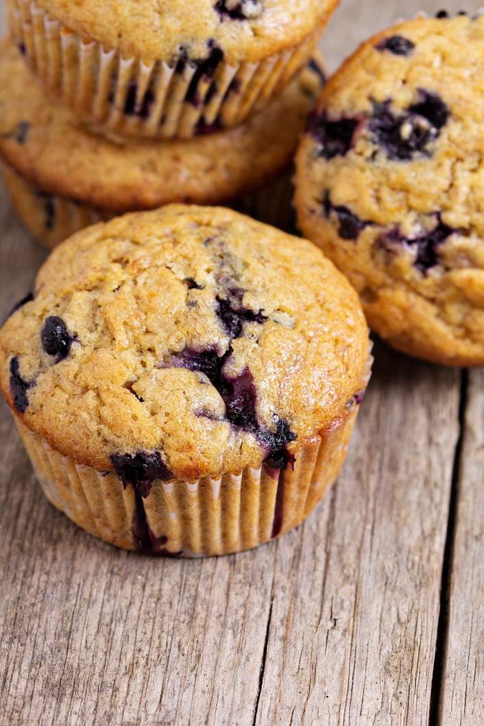 Jumbo Blueberry Oat Muffins are packed with healthy carbs and protein that will keep you full all morning.