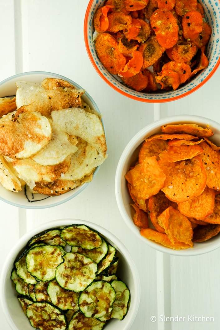 Microwave Veggie Chips Slender Kitchen, Cooks Pantry