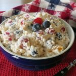 Red White and Blue Fruit Pasta Salad Recipe