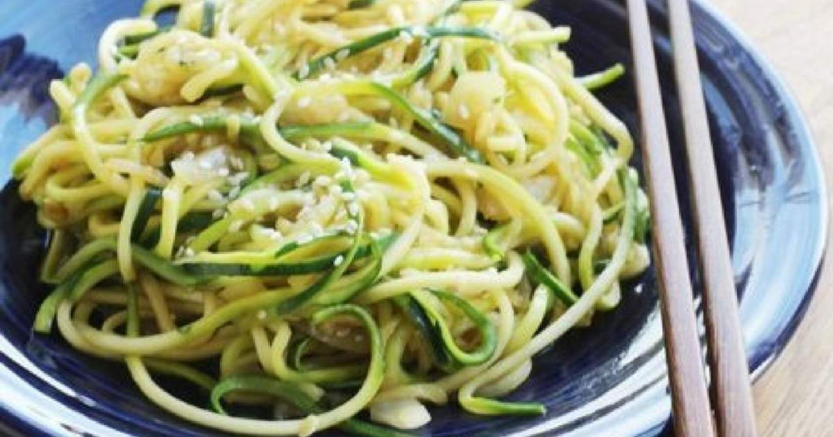 Stir Fried Zucchini Noodles Slender Kitchen, Cooks Pantry