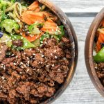 Healthy Korean Ground Beef with Vegetables