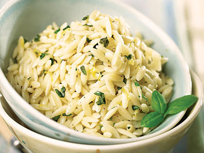 Lemon-Basil Orzo With Parmesan