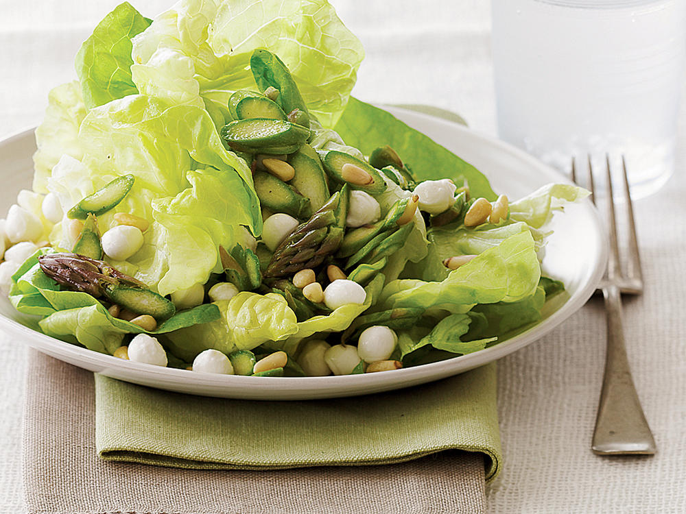 Asparagus and Butterhead Lettuce Salad