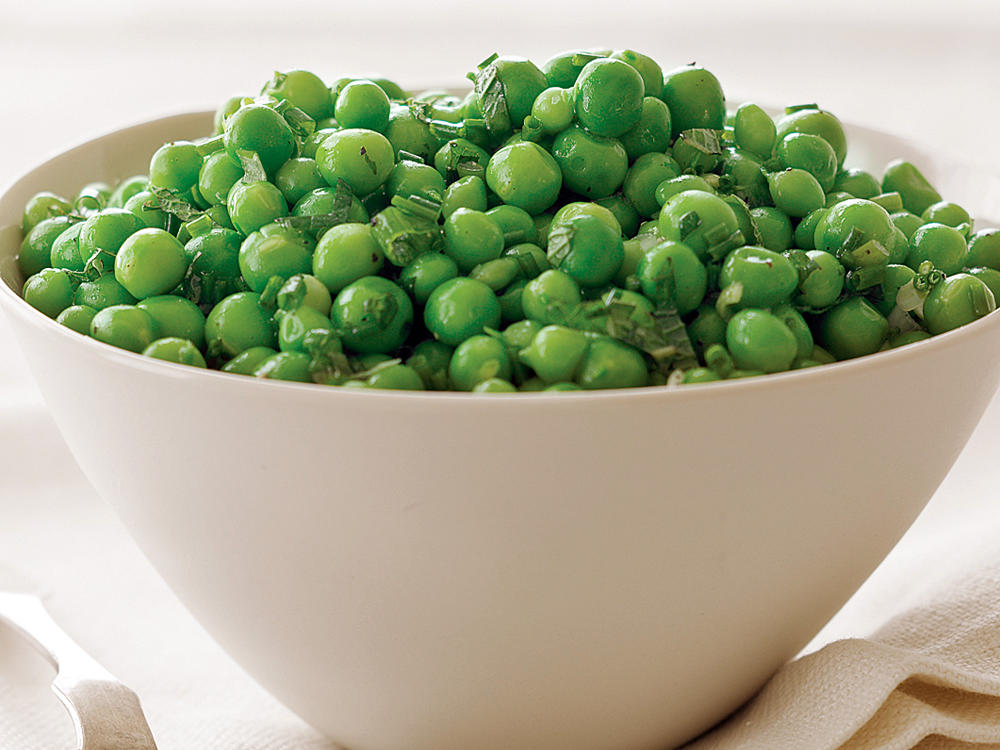 Fresh Peas with Mint and Green Onions