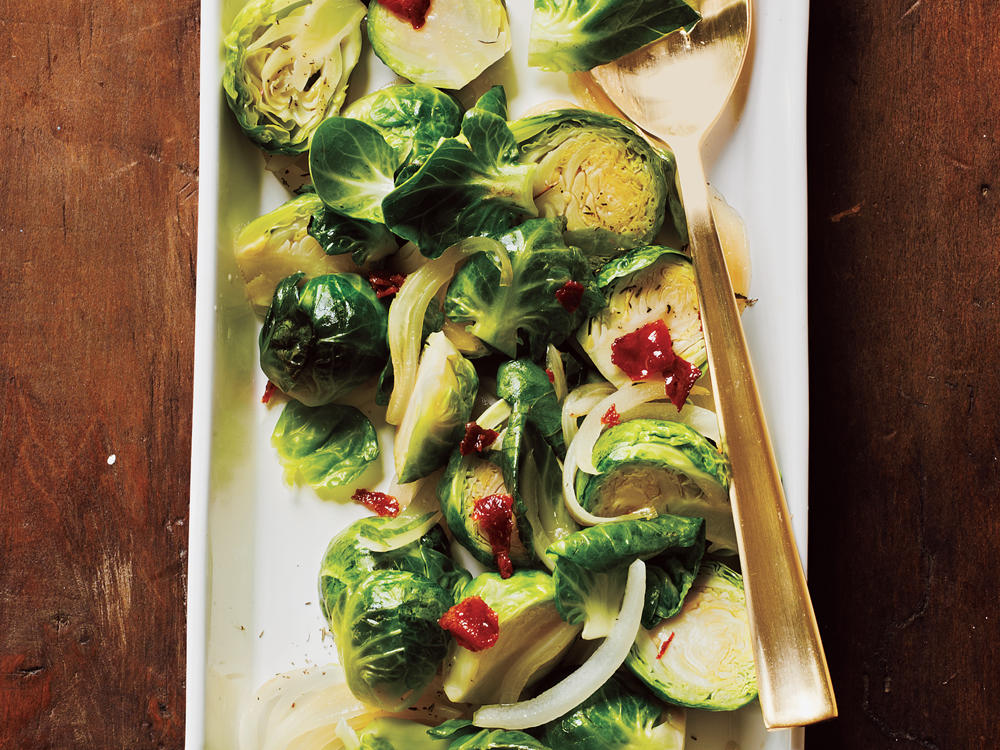 Sautéed Brussels Sprouts with Bacon