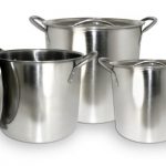 Excelsteel Set Of 3 Stainless Steel Stockpot With ...