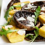 Grilled Balsamic Mushrooms with Polenta