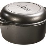 Lodge L8DD3 Cast Iron Double Dutch Oven, 5-Quart