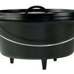 Lodge Seasoned Cast Iron Deep Camp Dutch Oven - 12...