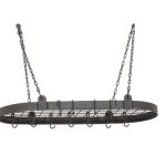 Old Dutch Oval Pot Rack with Grid & 12 Hooks, Grap...