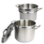 Winware Stainless 8 Quart Double Boiler  with Cove...