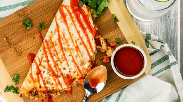 Buffalo Chicken Quesadillas - Slender Kitchen