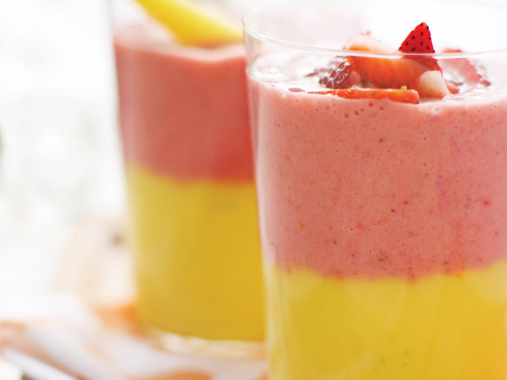 Layered Fruit Smoothie