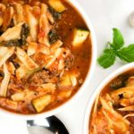 Vegetarian Slow Cooker Lasagna Soup