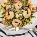 Pesto Shrimp with Zucchini Noodles