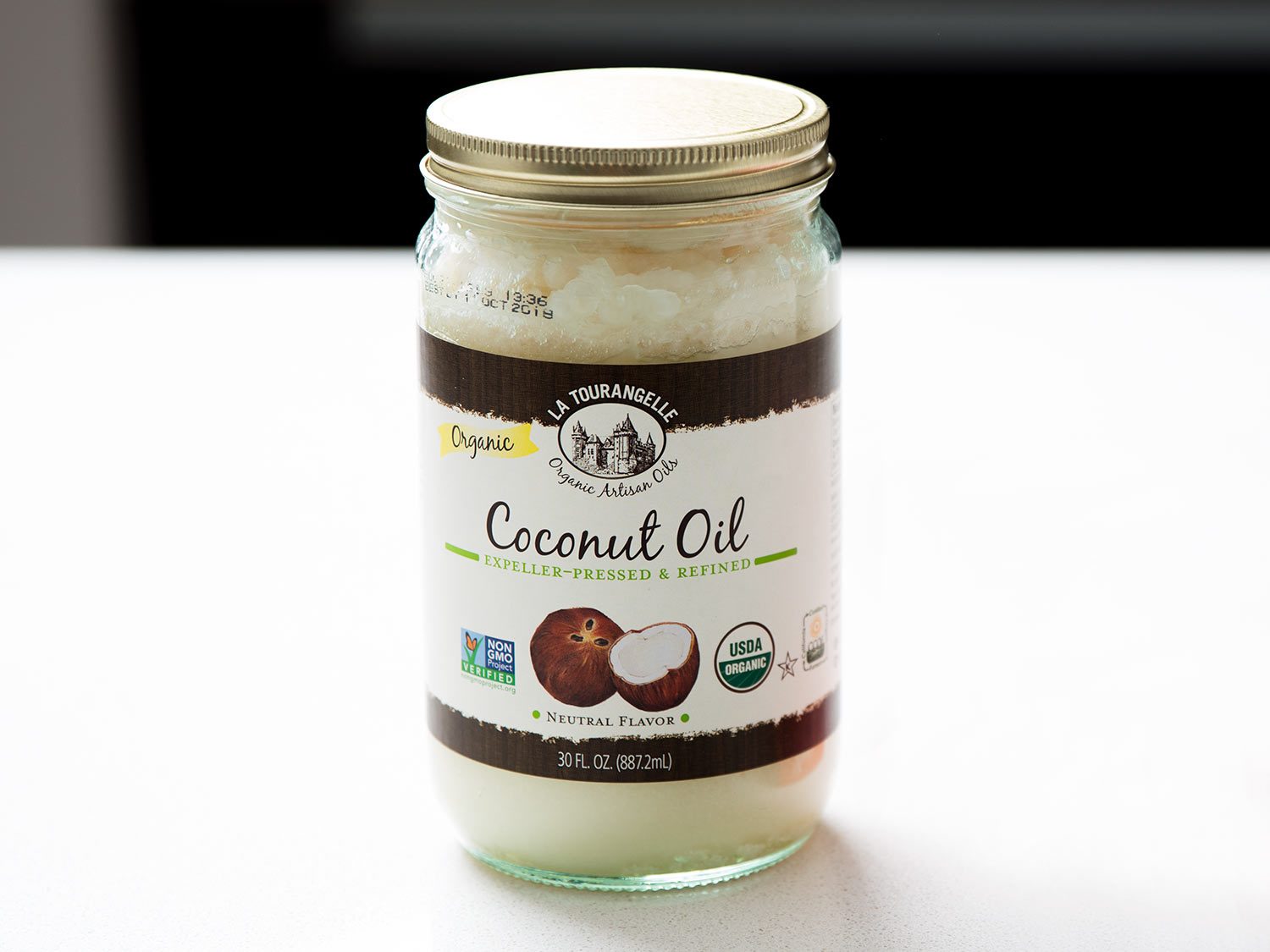 raw and cold-pressed coconut oil