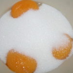 Egg yolks and caster sugar