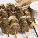 Greek Beef Kebabs with Yogurt-Mint Sauce Recipe