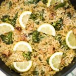 Lemon Orzo with Broccoli and Chicken Sausage