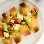 Baked Chicken and Bean Taquitos