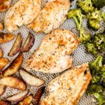 Roasted Chicken and Potatoes with Broccoli