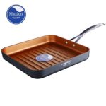 Cooksmark Copper Pan 10-Inch Nonstick Deep Square ...