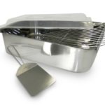 ExcelSteel 4-Piece Stainless Roaster with Cover, R...