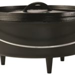 Lodge 17L12CO3 Cast Iron Camp Dutch Oven, 6 quart