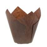 Royal Brown Tulip Style Baking Cups, Medium, Sleev...