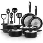 Vremi 15 Piece Nonstick Cookware Set; 2 Saucepans ...