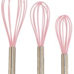 Wired Whisk Pink Silicone Whisk Stainless Steel & ...