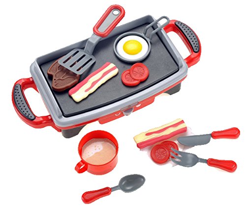 1530846083 165 Breakfast Griddle Electric Stove Play Food Kitchen, Cooks Pantry