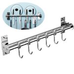 EINFAGOOD Kitchen Pot Rack, Kitchen Hooks Rack 6 H...