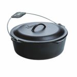 Lodge L12DO3 Cast Iron Dutch Oven with Iron Cover,...
