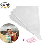 Piping Bags 16-Inch 100 Pack Pastry Bag Icing Bags...