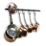 Wallniture Kitchen Rail Organizer Iron Hanging Ute...