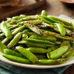 Garlic Sugar Snap Peas - Slender Kitchen