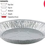 Pactogo 11" Aluminum Foil Pie Pan Extra-Deep Dispo...