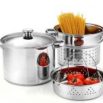 Cook N Home 02401, Stainless Steel 4-Piece 8 Quart...