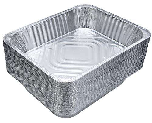 DOBI Aluminum Pans (30-Pack) - Disposable Aluminum - Cooks Pantry