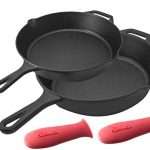 Pre-Seasoned Cast Iron Skillet 2-Piece Set