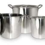 ExcelSteel 570 Stainless Steel Stockpot with Lids,