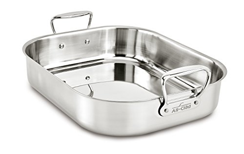 heavy-duty stainless-steel roasting pan